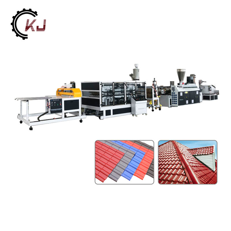 I-recycle ang Plastic ASA PVC Roofing Tile Production Line