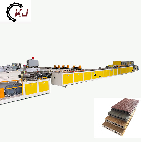 wood plastic composite profile extrusion production line